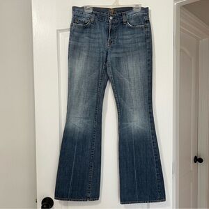 7 For All Mankind Vintage Y2K Mid Rise Flare Jeans